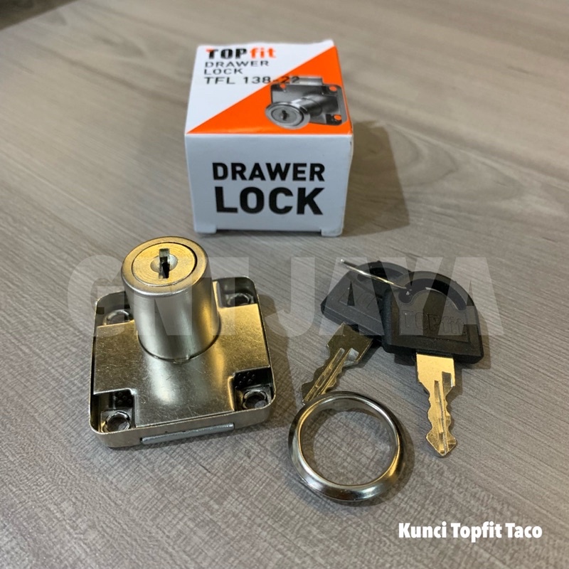 KUNCI TOPFIT taco lock TFL 138 tfl138 22mm 2cm pintu laci lemari top fit mirip huben hl hl138 tl tl1
