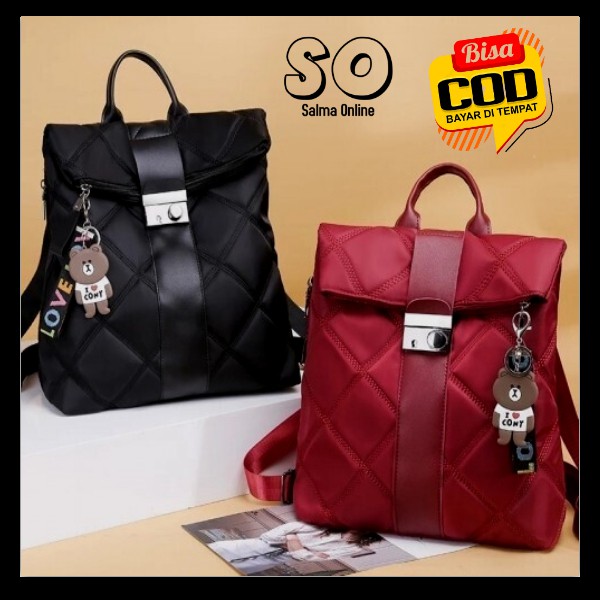 Salma COD Tas Ransel Wanita Bagus Tas Gendong Wanita Tas Ransel Sekolah Tas Kuliah Tas Cewek  Cantik