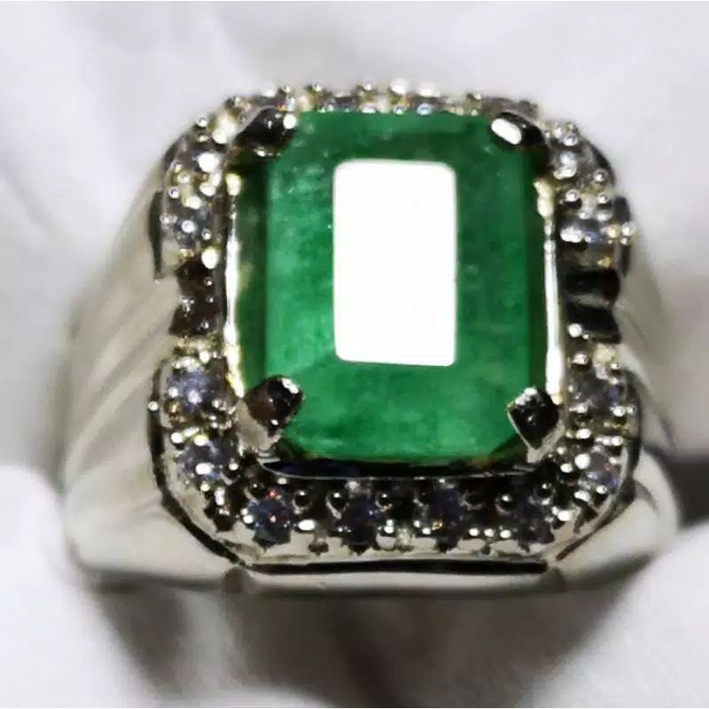 Batu Permata Natural Emerald Beryl Zamrud Colombia Clean Minor / Modarate Big Size