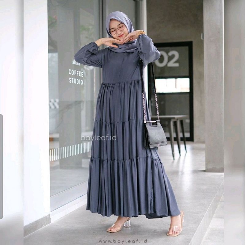 Bayleaf.Id Hexa Dress Gamis Wanita Dress Wanita