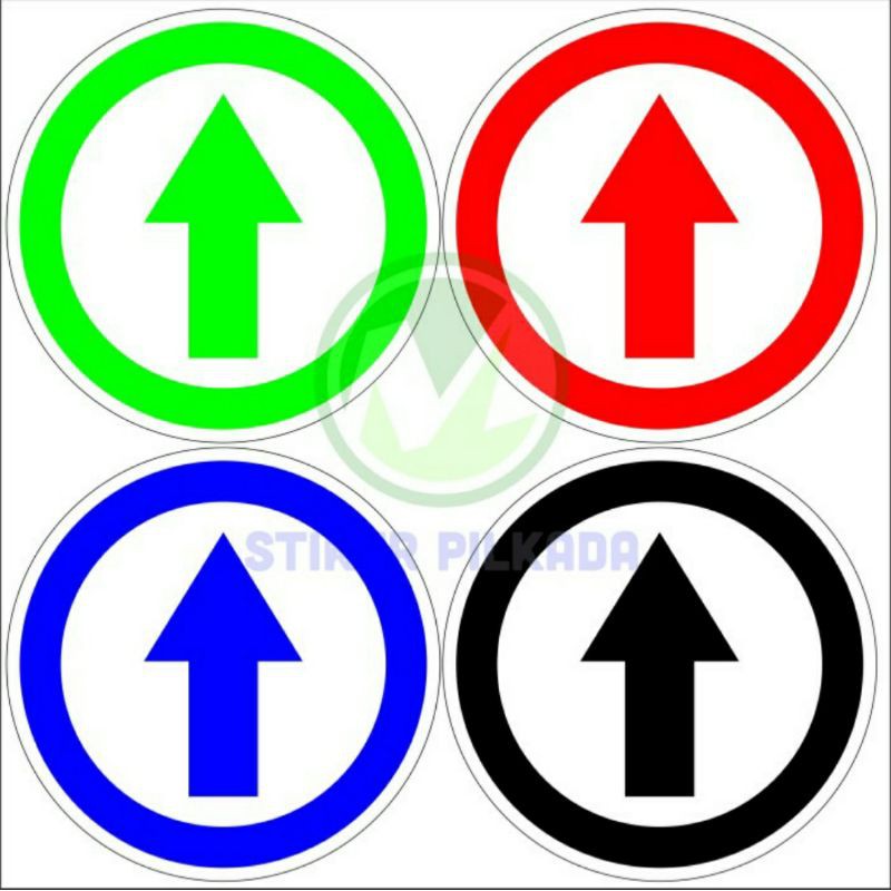 

STIKER VINYL PANAH ARAH 10X10CM