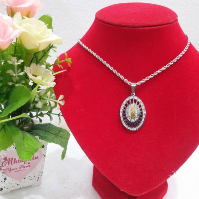 Kalung Bunda maria Titanium A
