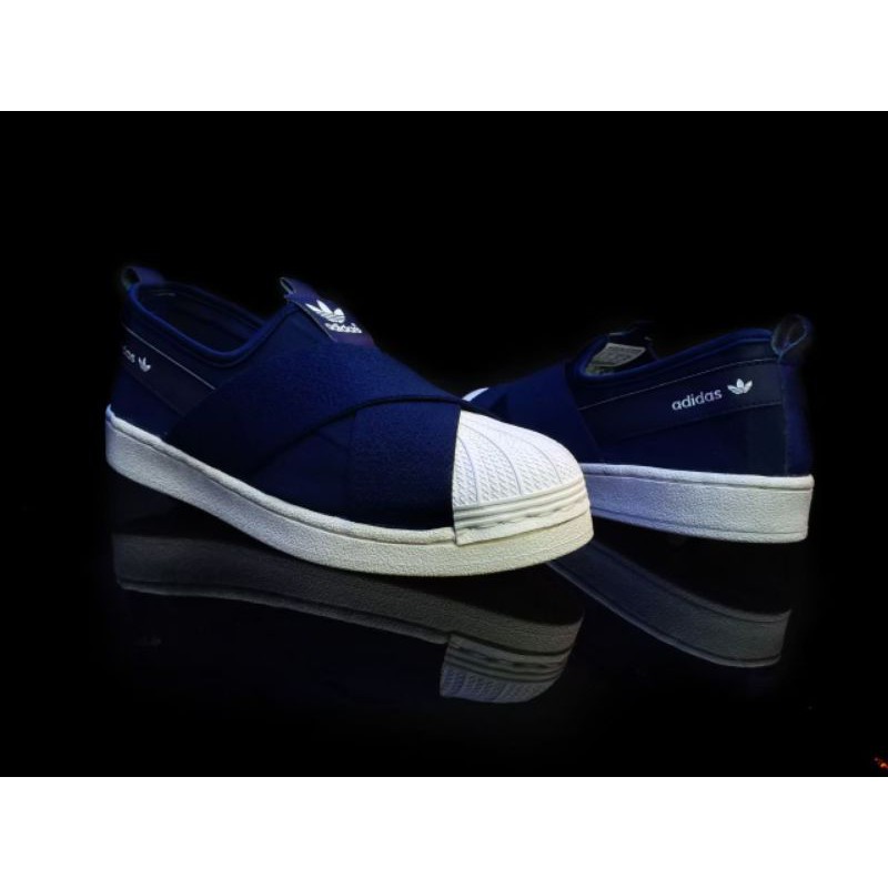 SEPATU CASUAL WANITA ADIDAS SUPERSTAR SLIP ON PREMIUM