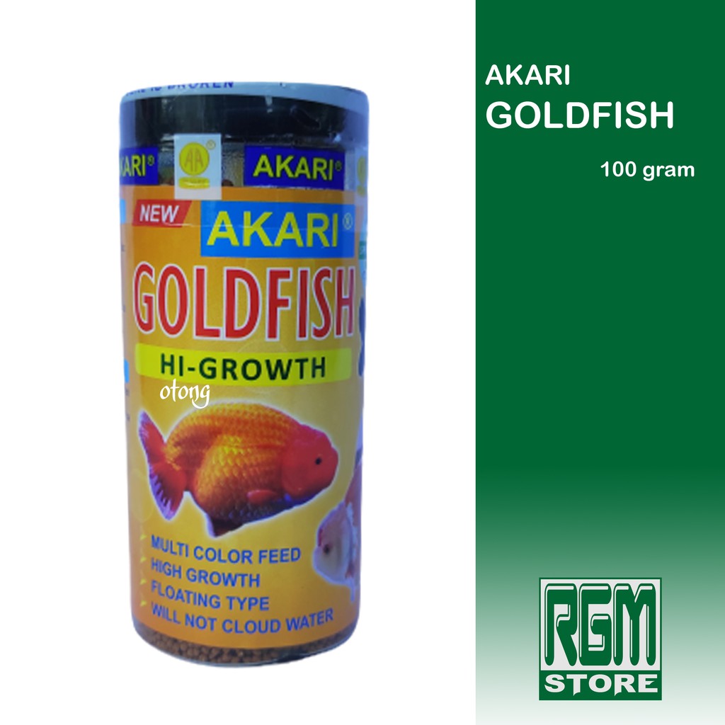 akari goldfish gold fish hi growth makanan pakan pelet ikan hias mas koki