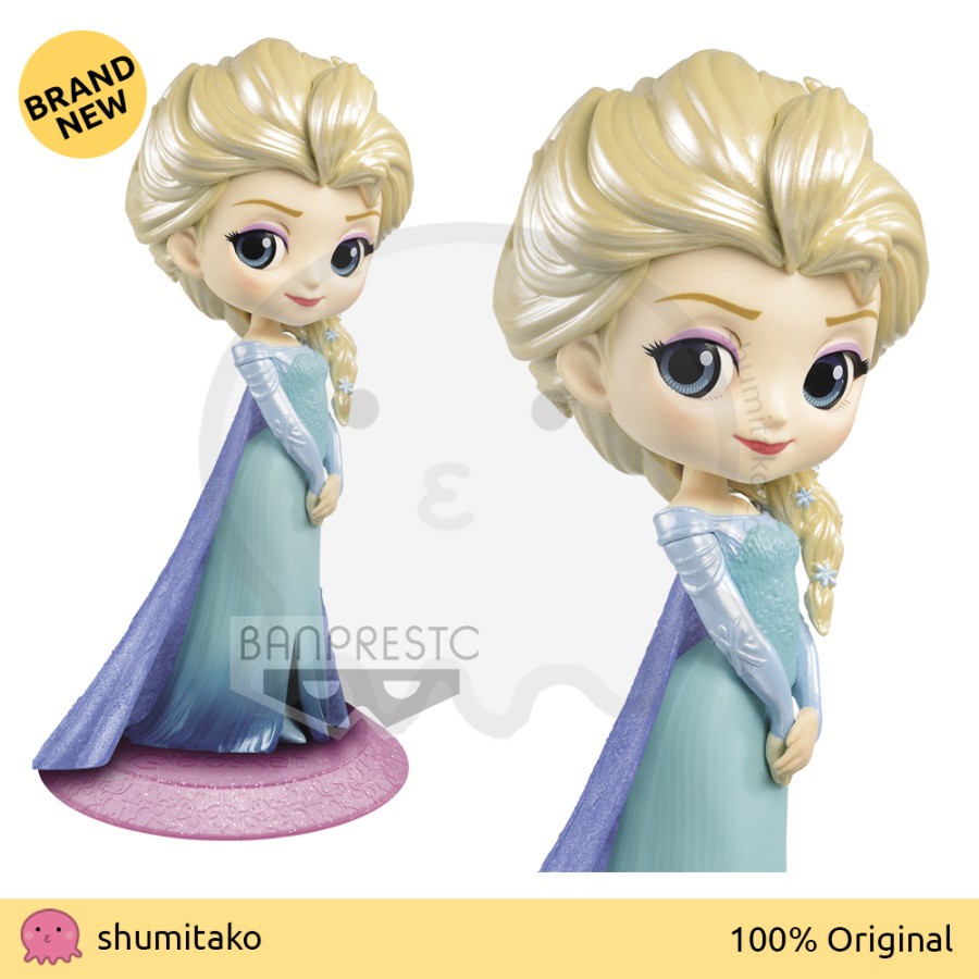 Frozen Disney Princess Q Posket Glitter Line Elsa Banpresto