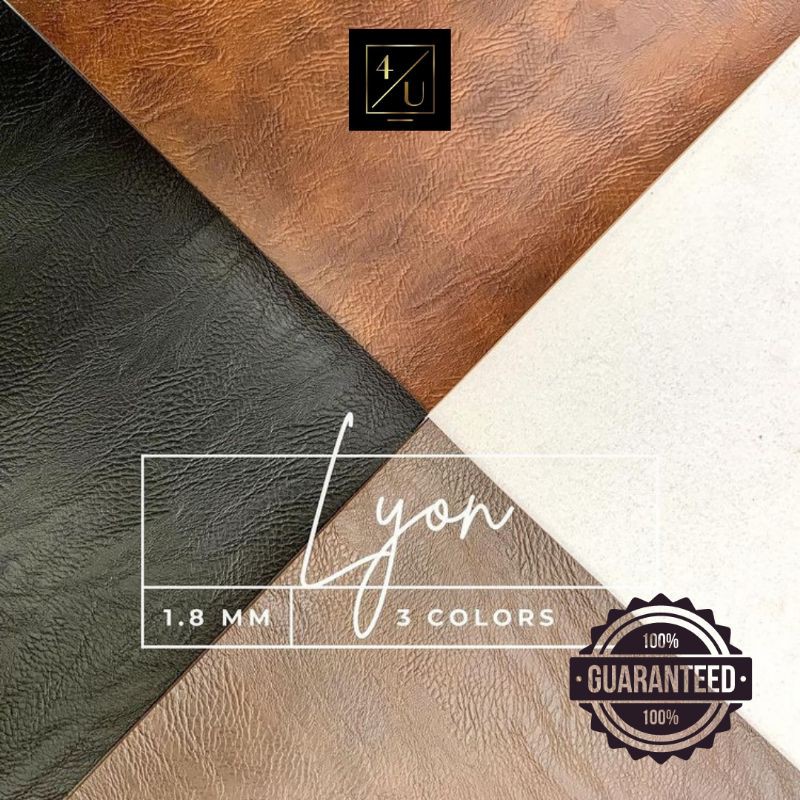 SUPPLIER Kain Kulit Sintetis Meteran GARANSI PVC - Lyon 1x1.37m Bahan Tas Oscar