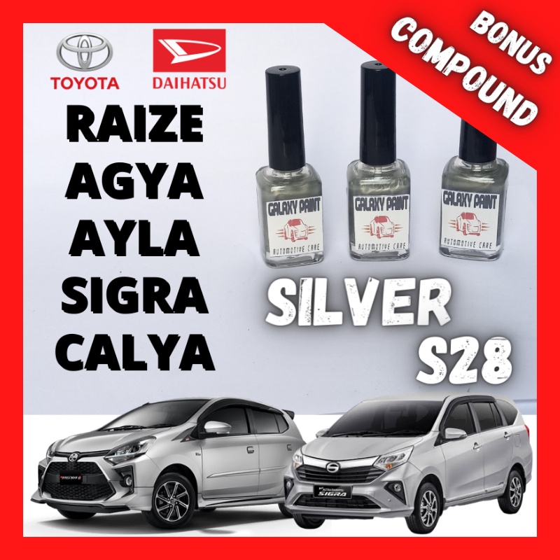 Cat Mobil Oles Toyota Daihatsu Silver Penghilang Goresan Baret Lecet