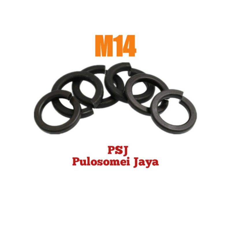 Ring Per Baja M14 / Spring Washer Hitam M14