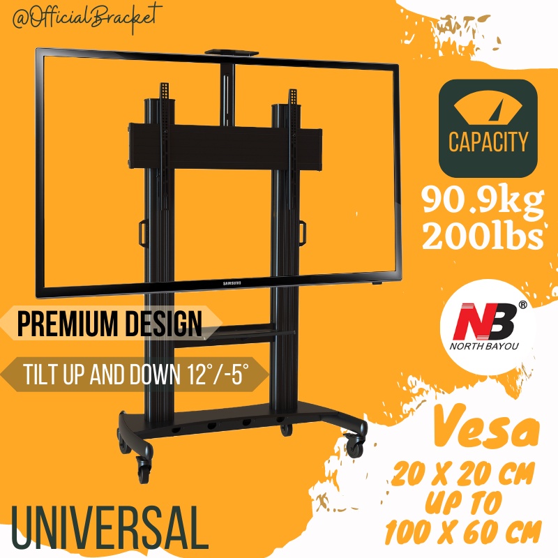 Bracket Stand TV NB CF100 75 sampai 100 inch North Bayou Original BEST QUALITY