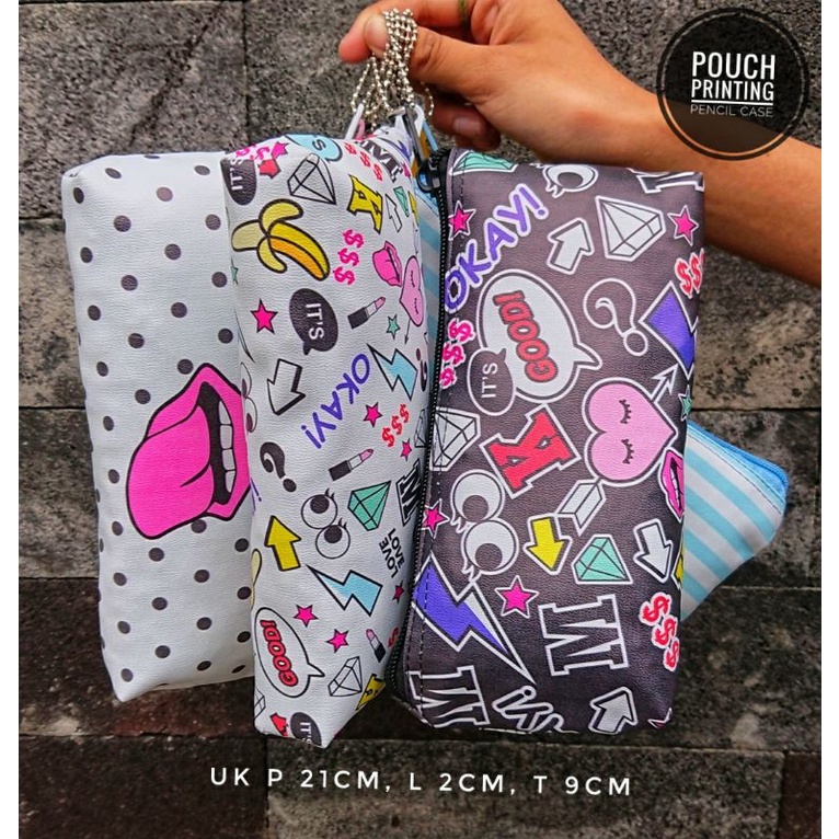 POUCH PRINTING/PENCIL CASE LUCU GEMES