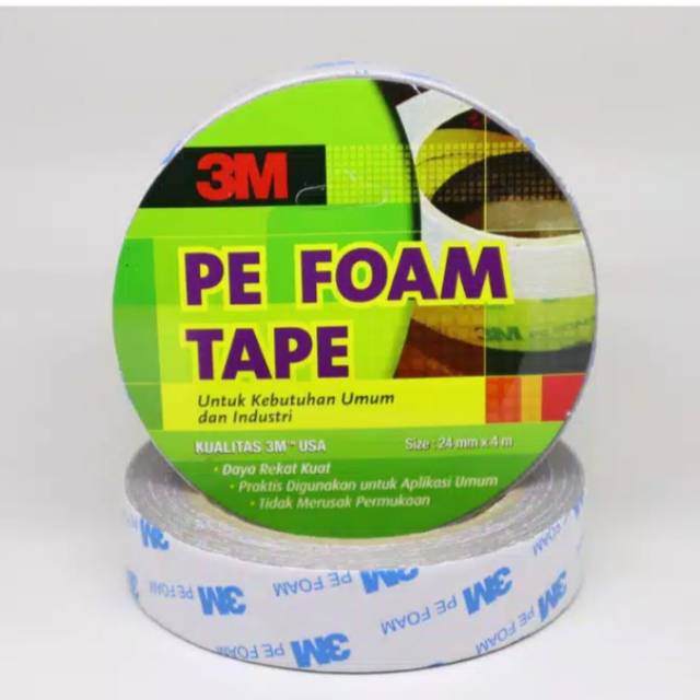 

3M Double Tape PE Foam tebal 1.0 mm size 24mm x 4m