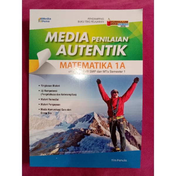 Buku Media Penilaian Autentik MP Matematika 1A SMP Kelas VII Media Pena Tiga Serangkai