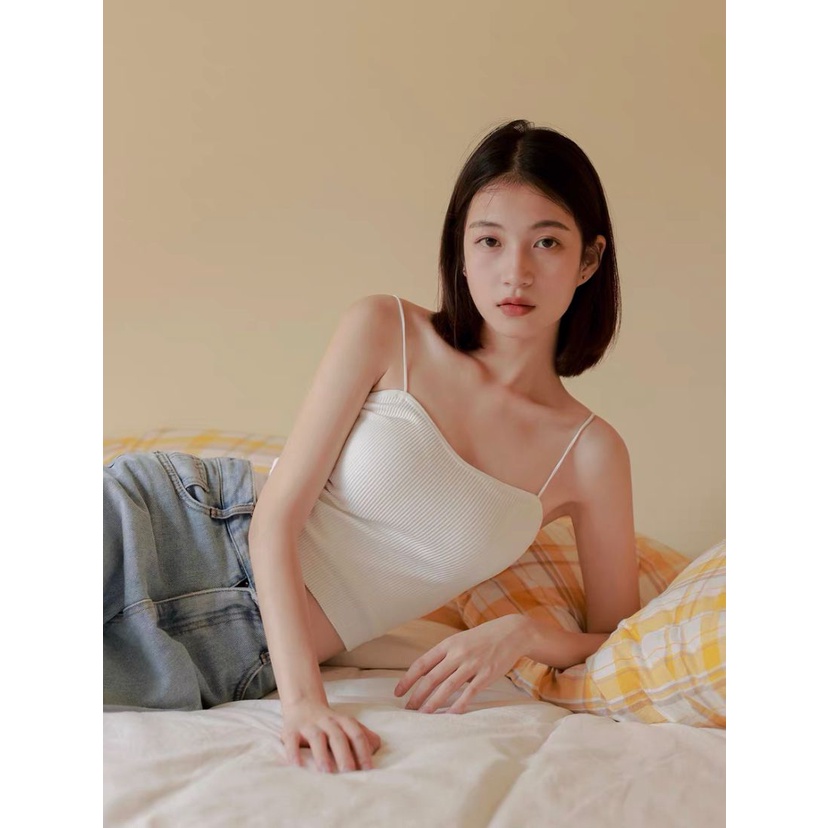 [ LINGERIE MASTER ] - (B-47) TANK TOP KOREAN STYLE FASHION WANITA TANKTOP WOMAN PREMIUM-5