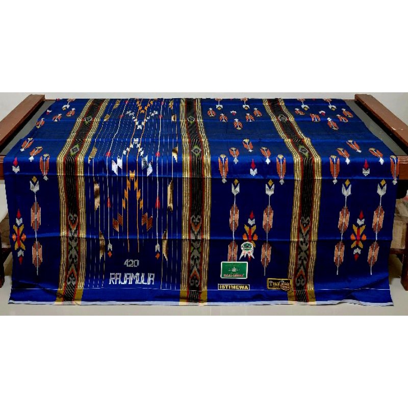 Sarung tenun sutra RAJA MULIA 420 EXCLUSIVE skelas tamer kamer bhs sge sgt lamiri lamiya hidayat
