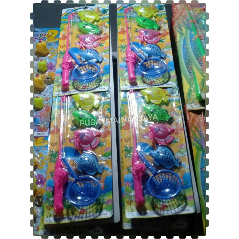 Mainan pancing ikan air magnet pancingan ikan magnet putar murah hippo mainan anak perempuan laki laki mainan edukasi