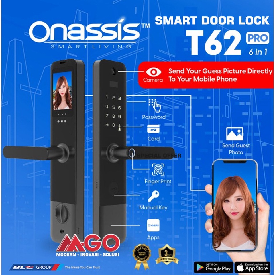 Smart Home Onassis Digital Lock T62 PRO