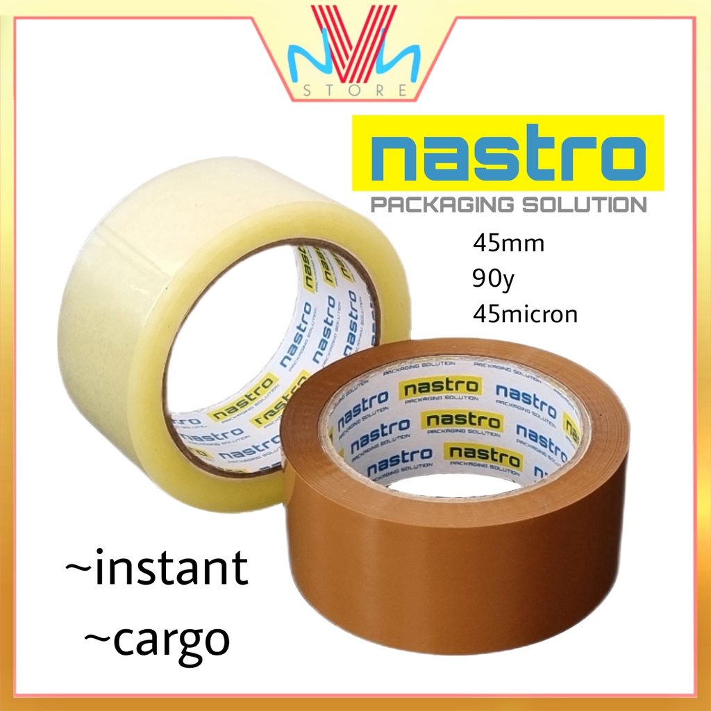 LAKBAN BENING COKLAT NASTRO 45mm x 90y x 45micron - OPP TAPE - LAKBAN BENING - LAKBAN COKLAT - LAKBAN MURAH - LAKBAN NASTRO - SETARA LAKBAN DAIMARU