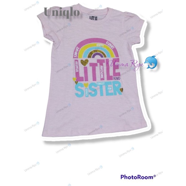 Jual kaos pakaian anak perempuan/Baju Uniqlo/kaos anak Uniqlo/Kaos anak branded/Sale kaos anak Uniql