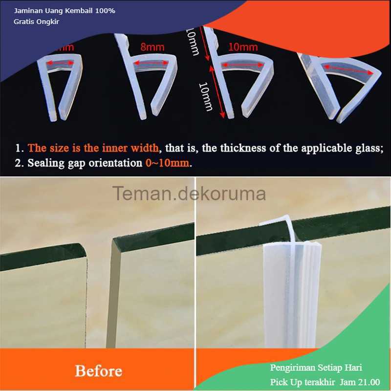 TD-REN GANCHUN Seal Strip Silikon Penyambung Pintu Jendela Kaca