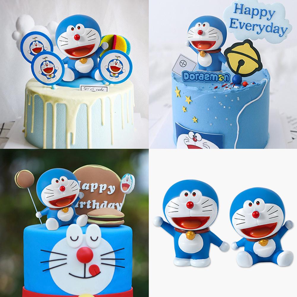 Ornamen Topper Kue Desain Anime Doraemon Untuk Dekorasi Pesta Ulang Tahun