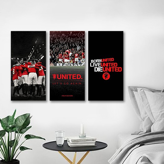 Poster Manchester United | Wall Decor Man Utd Edition | Hiasan Kamar Tidur Kayu MU Bola