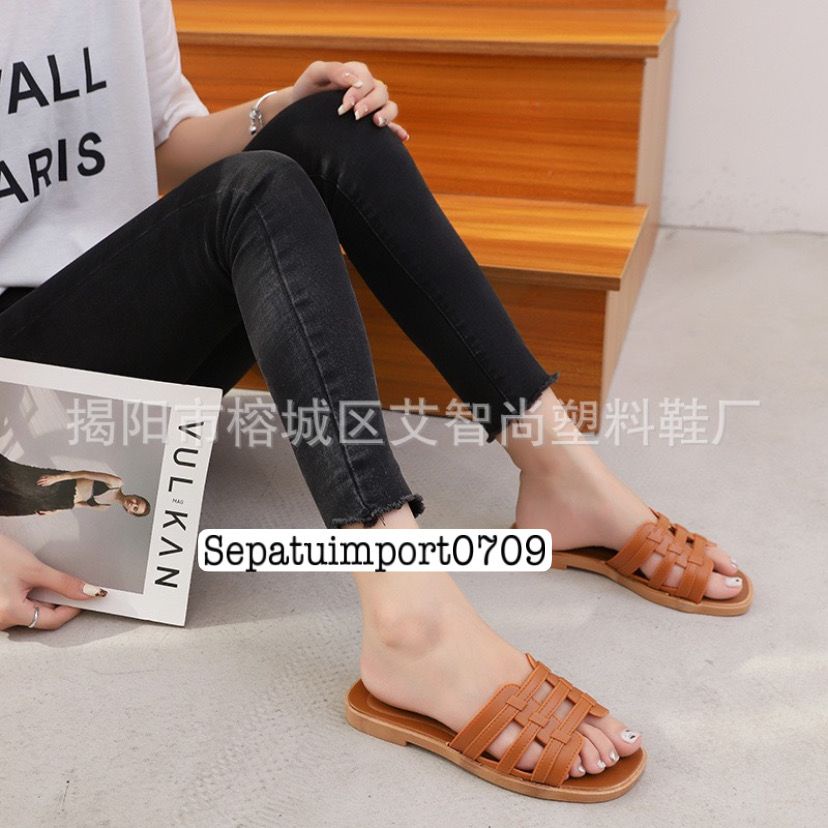 Sandal Selop Karet Jelly VIOLET Import 2022 - 6