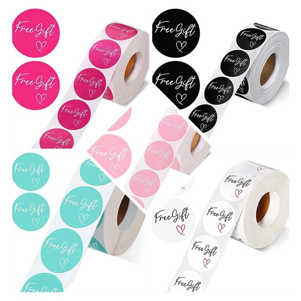 

50pcs Free Gift Sticker Online Shop Packing Sticker Seal Packaging Stiker Segel Box Label Seal Stiker
