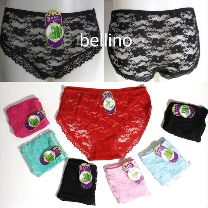 Celana Dalam Wanita Big Size Renda Cd Jumbo Xxl Renda Tranparan