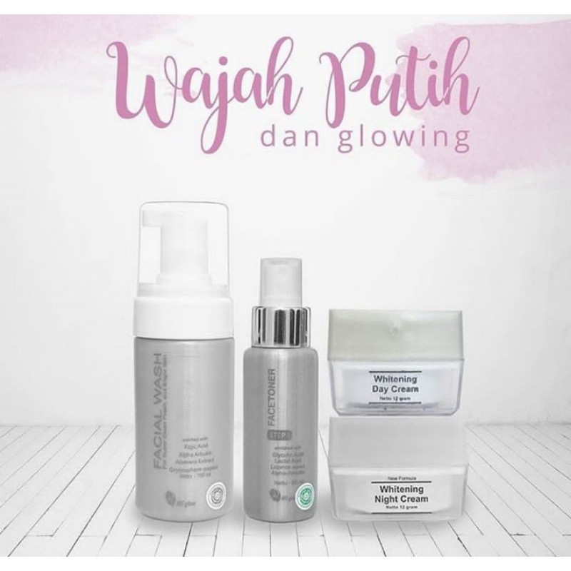 MS GLOW PAKET WHITENING, FREE MASKER&POUCH (BERBARCODE DIJAMIN ORI 100%)