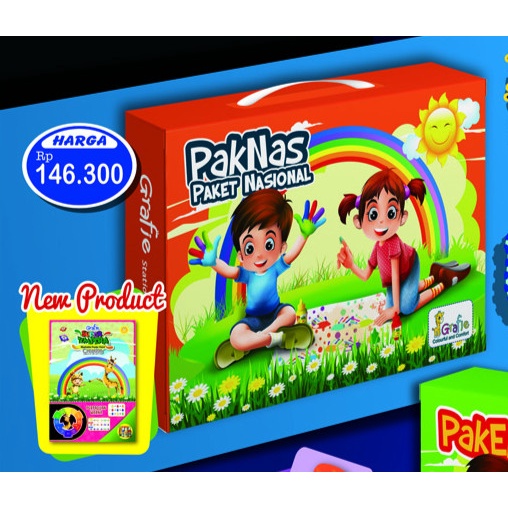 

(TERLARIS) Grafie Stationery Package 19 item - Paket Alat Tulis untuk PAUD/TK