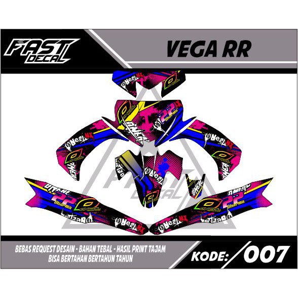 Decal vega rr 007