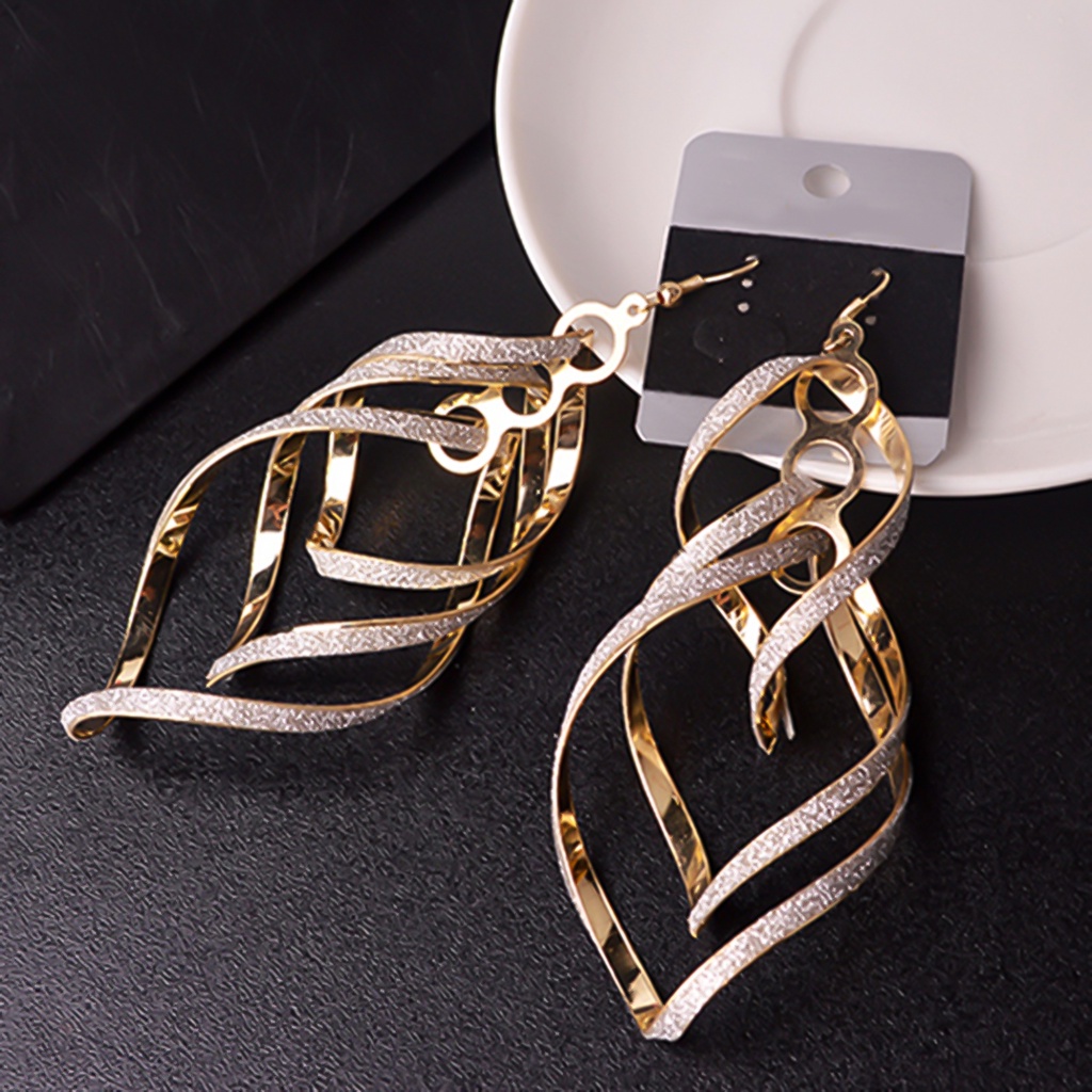 Hu Hu Hu Hu Hu Alat Bantu Pasang Kacamata♡ Anting Kait Multi layer Bahan Alloy Untuk Pesta