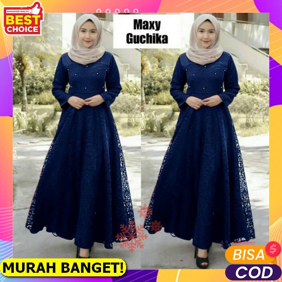 Gamis Wanita Muslim - Abaya Hitam Turkey Arab Dubai Terbaru 2022 - Gamis Lebaran Bahan Adem Model Ke