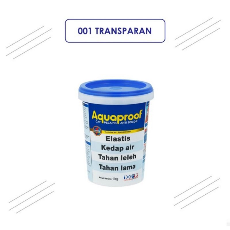 AQUAPROOF aquaproof cat waterproofing pelapis anti bocor 1kg (Transparan)
