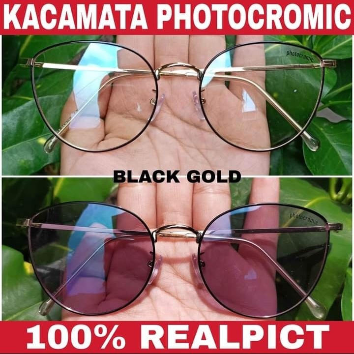 KACAMATA PHOTOCROMIC BLUERAY ANTI-RADIASI FRAME OPTIK TITANIUM REALPICT - SPRING STYLE