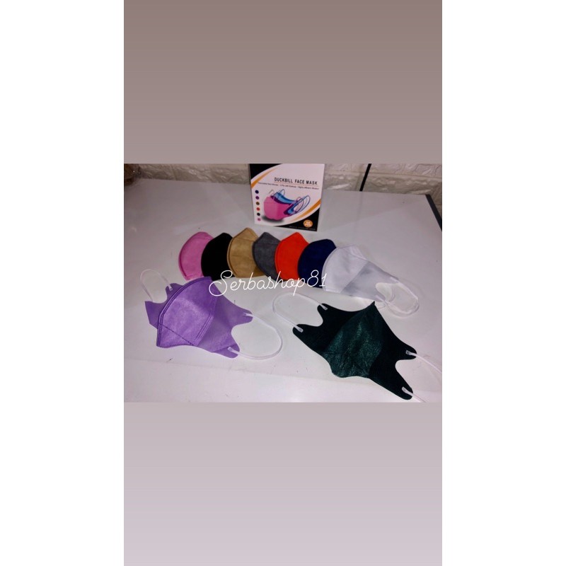 masker duckbill warna warni