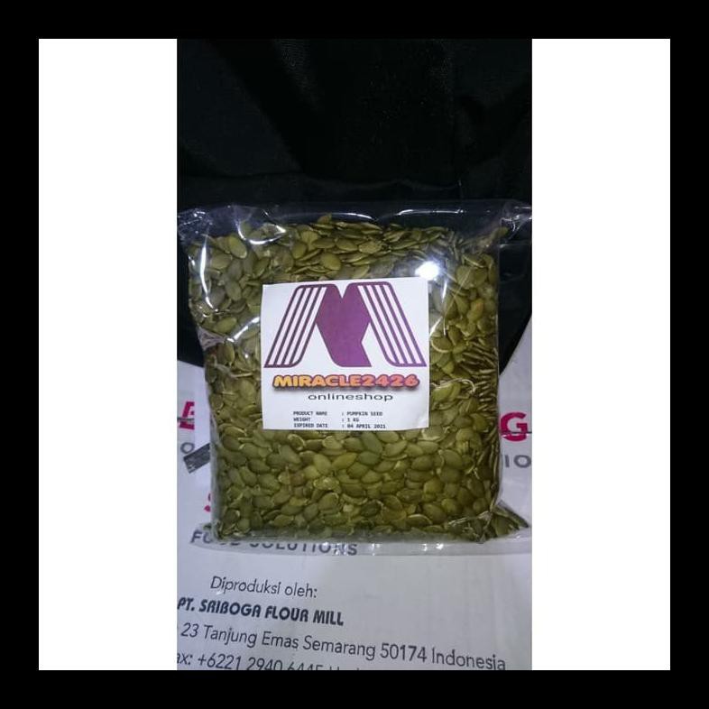 

PROMO! PUMPKIN SEEDS ROASTED / BIJI LABU PANGGANG / PEPITA OVEN - 500 GRAM PALING MURAH