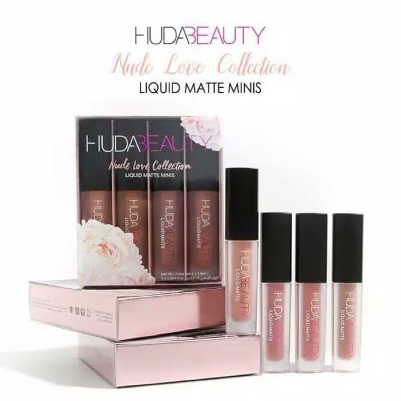 Huda Beauty Lip Matte 4in1 Nude Edition Lip Cream Huda Lipstick Huda Liquid Matte
