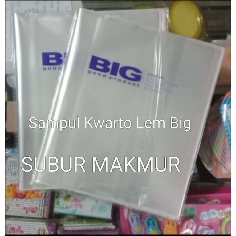 

Sampul Buku Kwarto Lem BIG / Sampul Kwarto OPP Lem BIG / Sampul Buku Tulis Kwarto Lem BIG