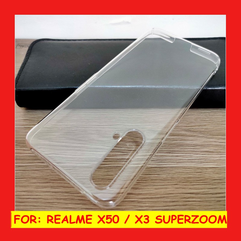 Realme X50 - X3 Superzoom - Clear Hard Case Casing Cover Transparan Mika