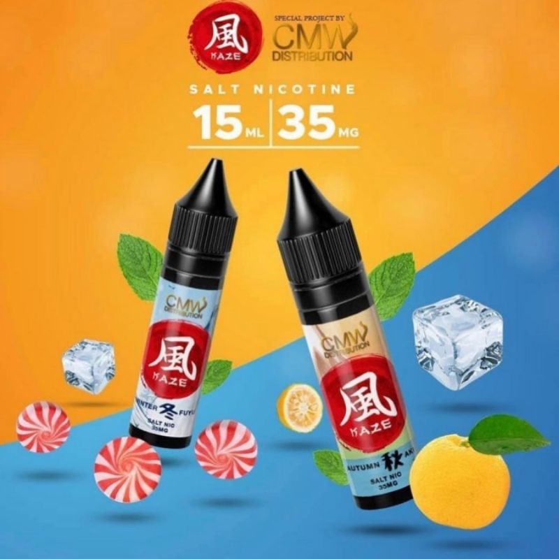 Kaze Autumn Aki Spritzer Ice 15ML - Winter Fuyu Polo Ice 15ML