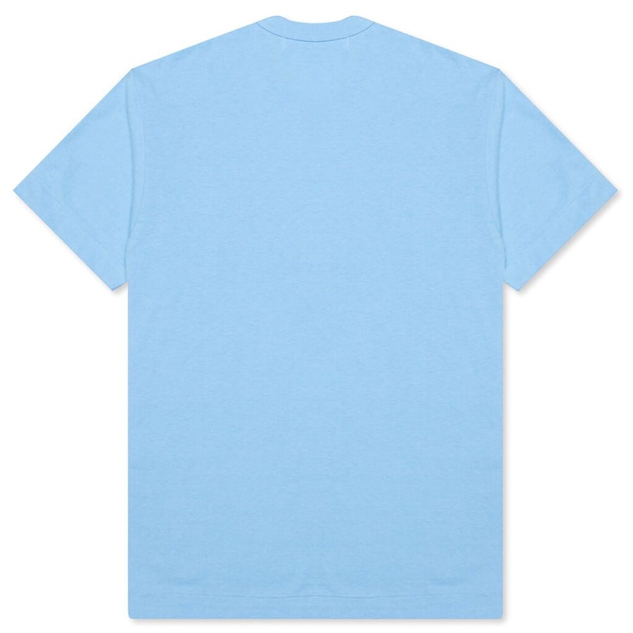 CDG Women Red Emblem Tee Light Blue 100% Authentic