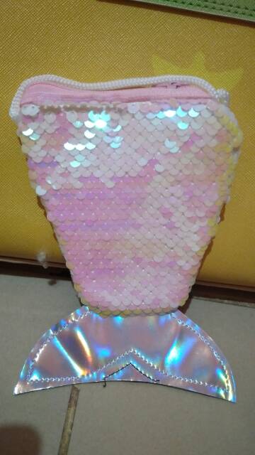 Slingbag coin sequin mermaid original / bisa berubah warna / tas koin / tas Selempang