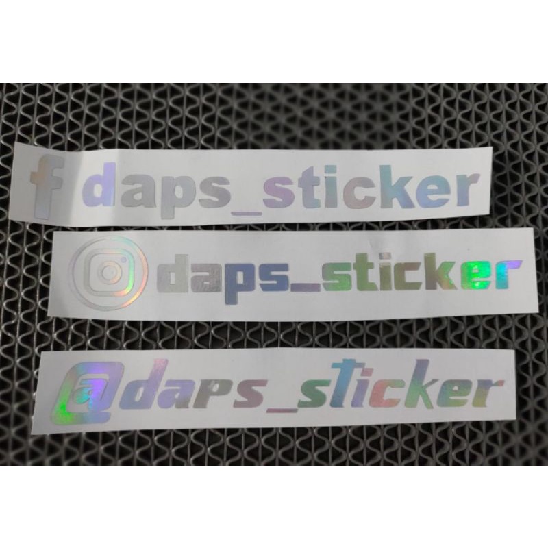 

CUTTING STICKER HOLOGRAM CUSTOM NAMA