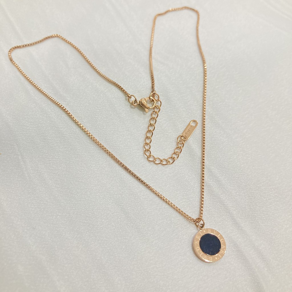 Kalung Titanium Wanita Fahsion Branded / Anti Karat Anti Alergi Aksesoris Perhiasan K-Style