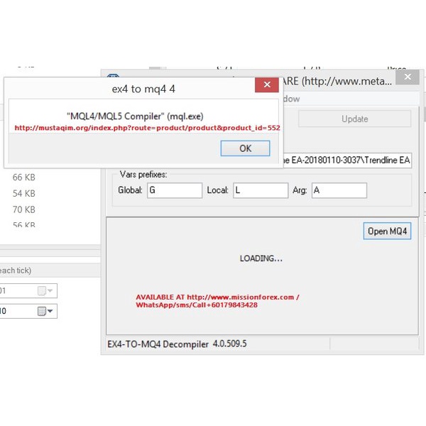 Ex4 to Mq4 Decompile