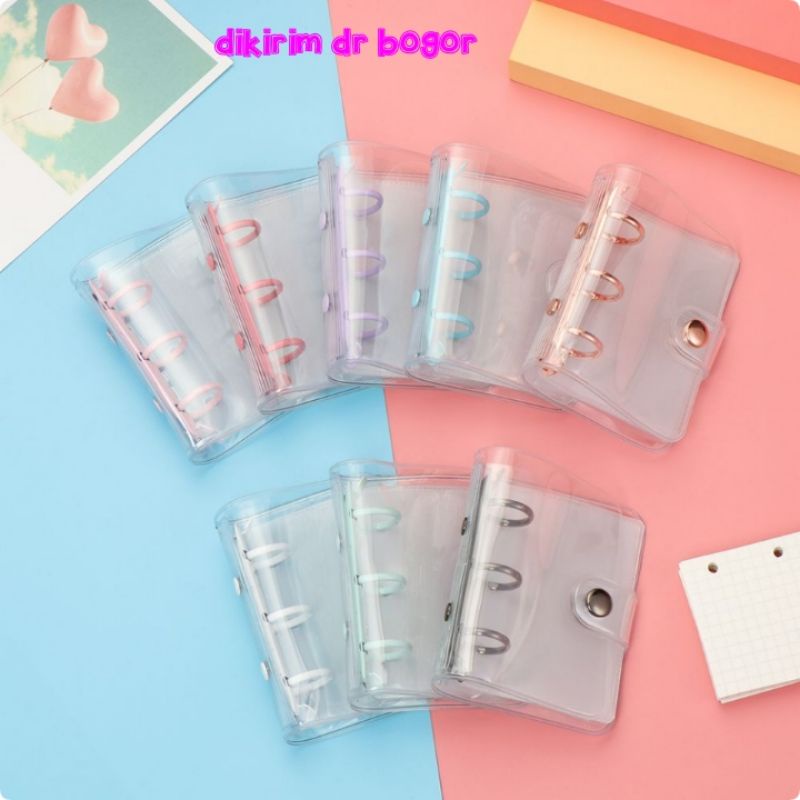 

Binder Mini 3 ring Bening/Jurnal Binder Mini/mini loose leaf/notebook mini portable