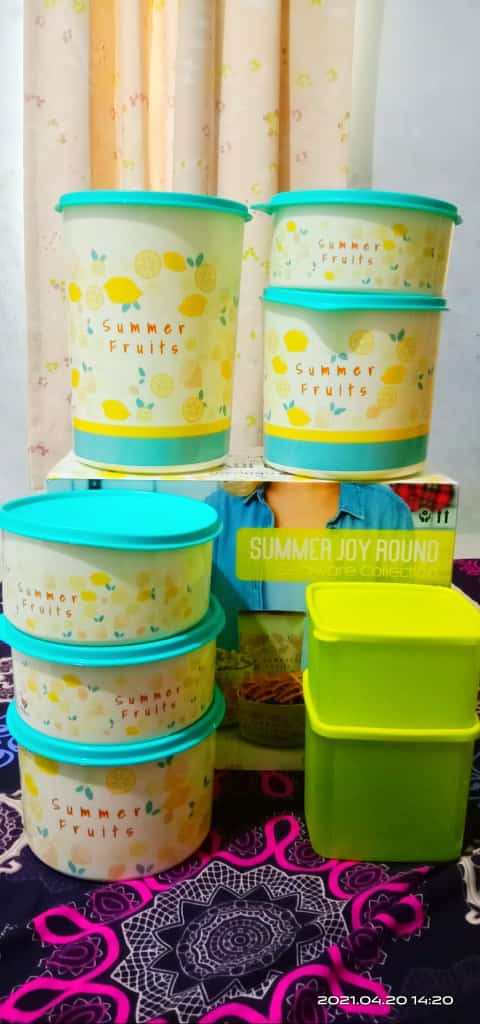 Toples Makanan Summer Joy Round Set