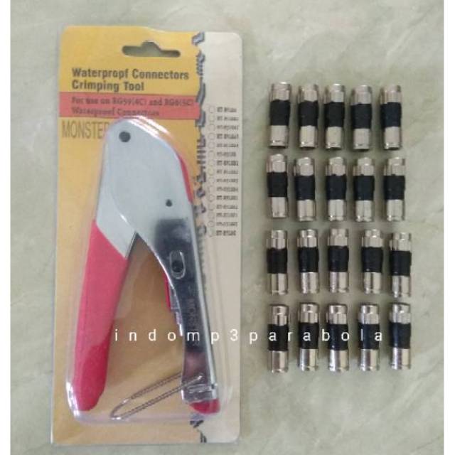 Tang press Rg6 + bonus Konektor press