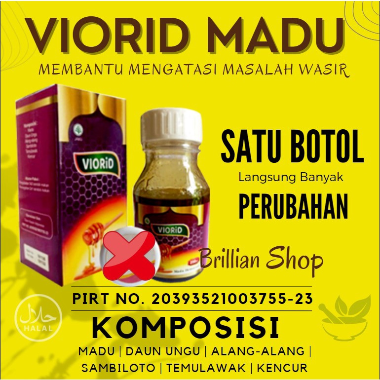 VIORID OBAT AMBEYEN WASIR HERBAL AMPUH BPOM ORIGINAL